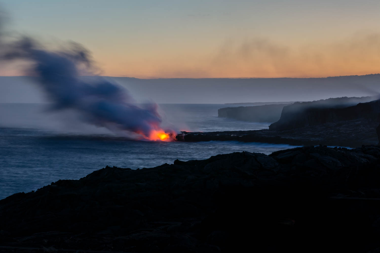 Lava viewing point